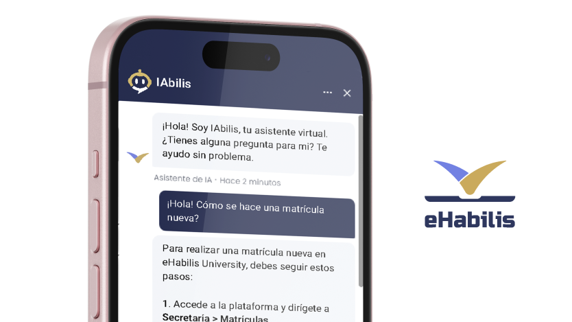 Pantalla de IAbilis en eHabilis University